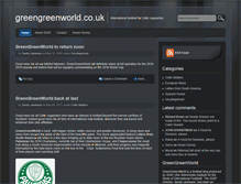 Tablet Screenshot of greengreenworld.co.uk